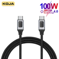 100w usb c to usb type c cable fast charging 2m 5a e mark pd cord for macbook laptop ipad huawei samsung xiaomi mobile phone