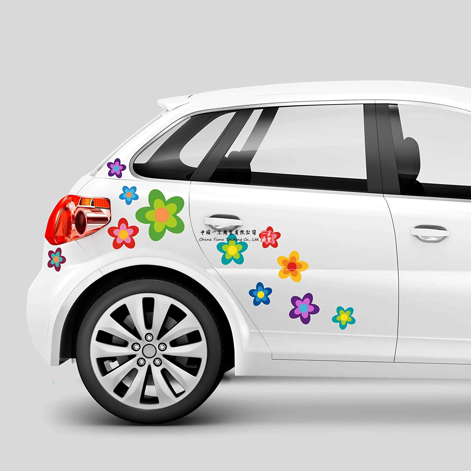 

Aufkleber Auto Hippie Blumen Stickers Flower Power Sommer Perfekt for Fur Vw Bulli California Dodge Chrysler Decals