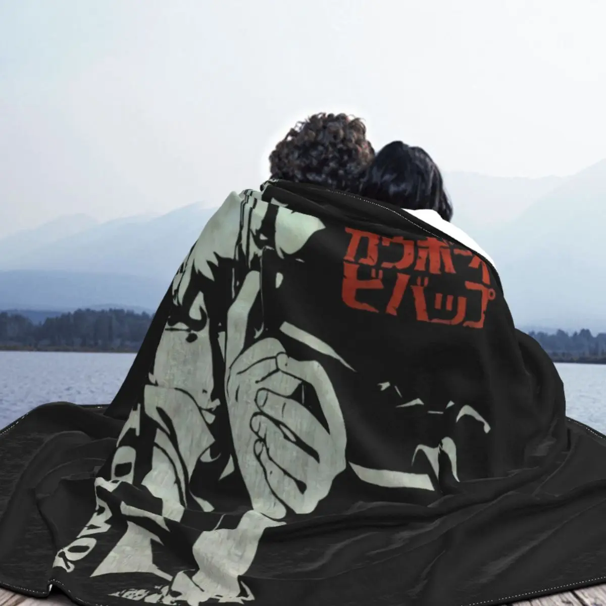 Винтажное забавное одеяло в стиле унисекс с рисунком Т-японского аниме ковбоя Bepop