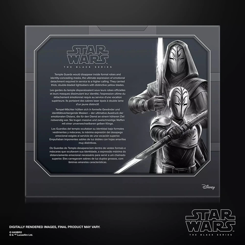 Фото В наличии оригинальные НОВЫЕ коллекционные фигурки Hasbro STAR WARS The Black Series Jedi Temple Guards, набор из 2 штук, 15 см, модель игрушечных фигурок №2