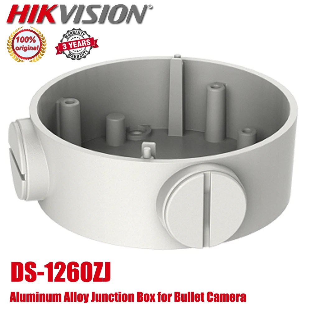 

Original Hikvision DS-1260ZJ White Aluminium Alloy Junction Box for Hikvision Bullet Cameras