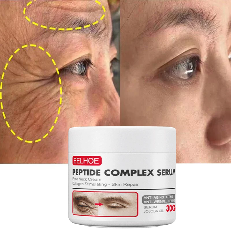 

Коллагеновый крем для лица против морщин Укрепляющая подтяжка, антивозрастной крем для ухода за кожей лица с тонкой линией пор и гиалуронов...