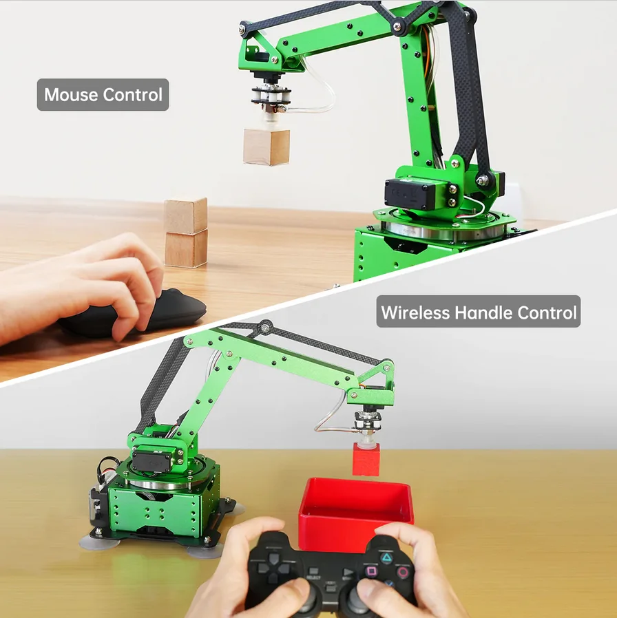 Фото Новинка, 5 DOF робот Arm MaxArm с открытым исходным кодом, робототехника, манипулятор с ESP32 для питона и программы Arduino, обратная Кинематика №3