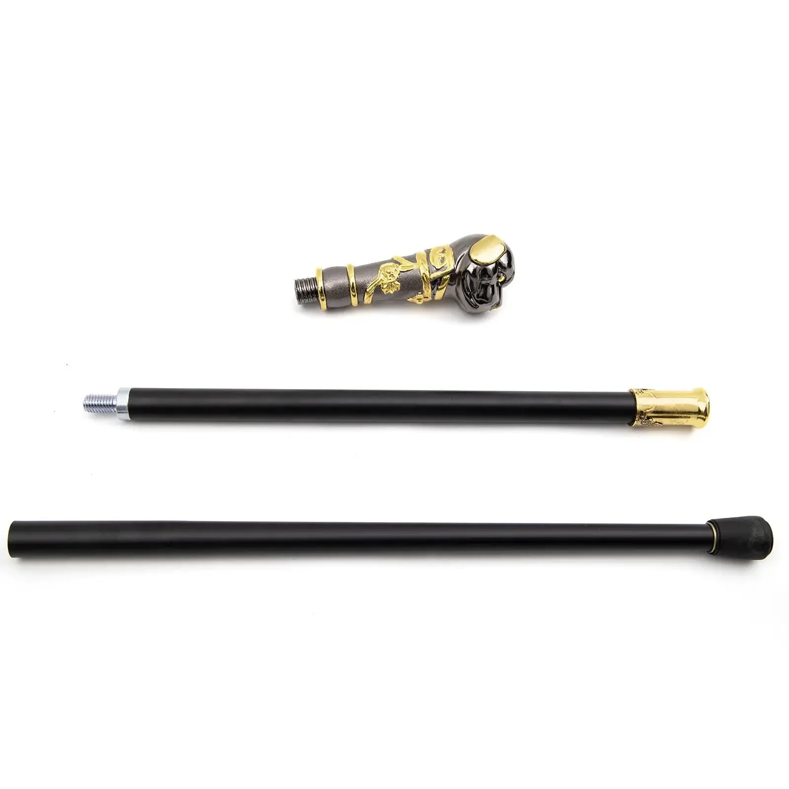 Черное золото трость для бульдога роскошный металлический скипетр украшение