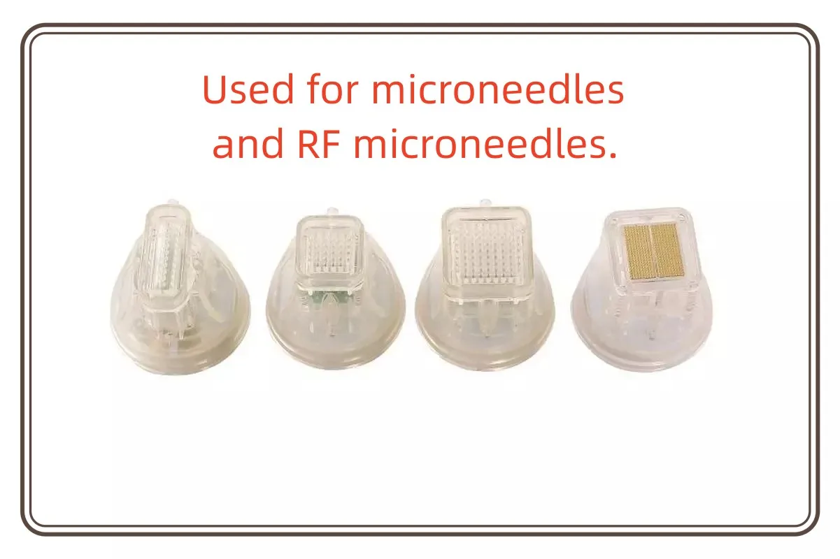 Less pain Insulation 4 Tips Cartridge 10pin 25pin 64pin and Nano Needles for Microneedle Fractional Rf Radio Frequency Machine