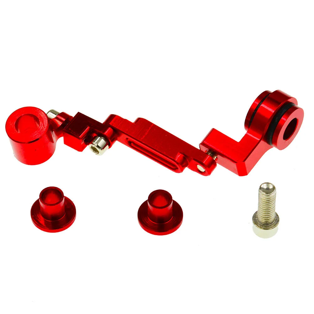 

Motorcycle Oil Cup Bracket Aluminum Alloy Oiler Support Multi Angle Pump Oiler Holder (Red)