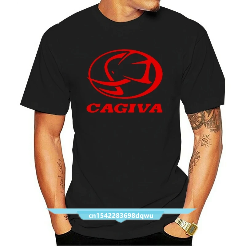 

Mens Summer Cagiva Motorcycle T-shirt Cagiva Sports Motorcycle T-shirt