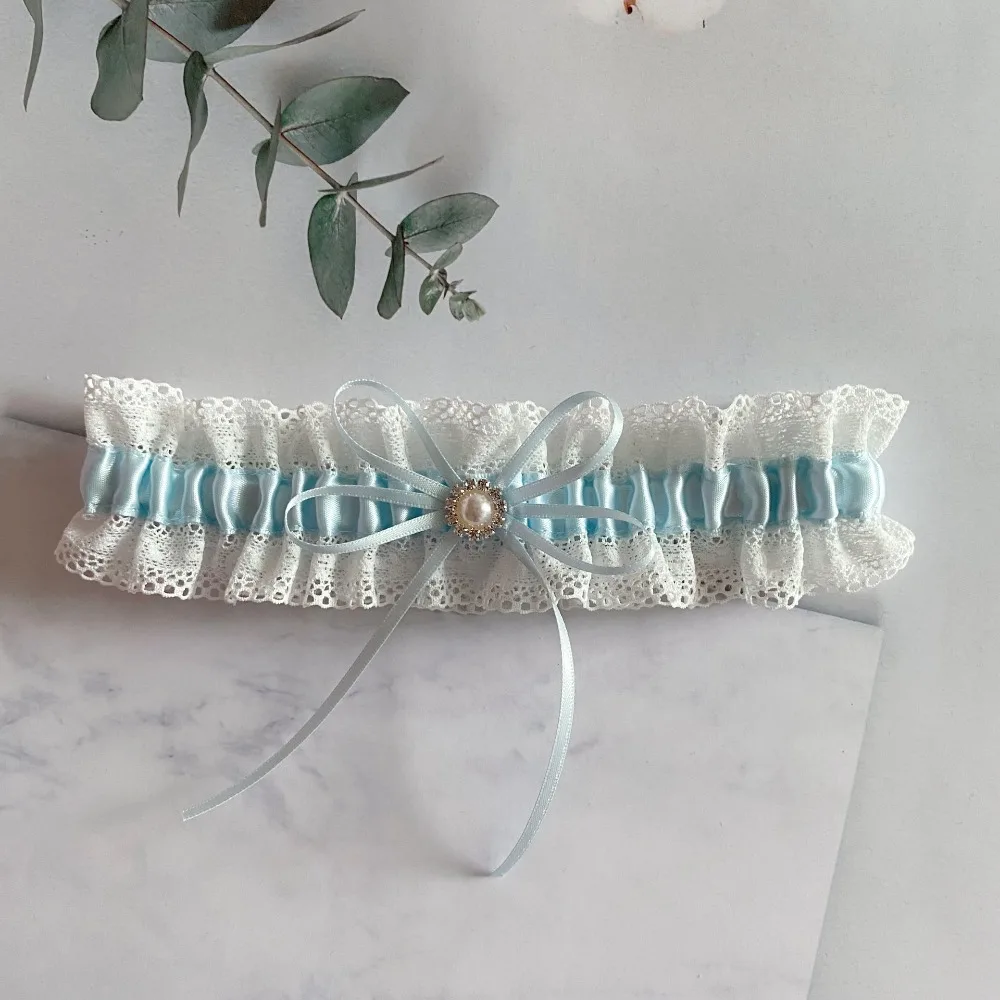 Модные свадебные кружевные подвязки с бантом женский пояс для Подвязки