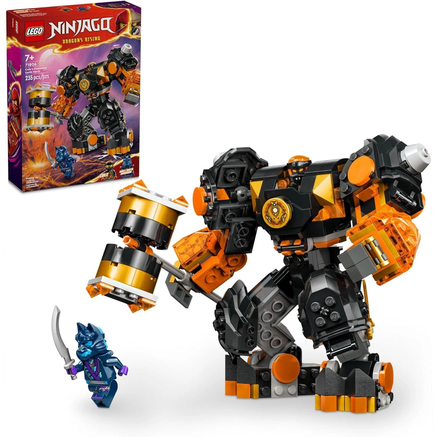 LEGO Ninjago -71806 Kou's земляной элементарный Mecha