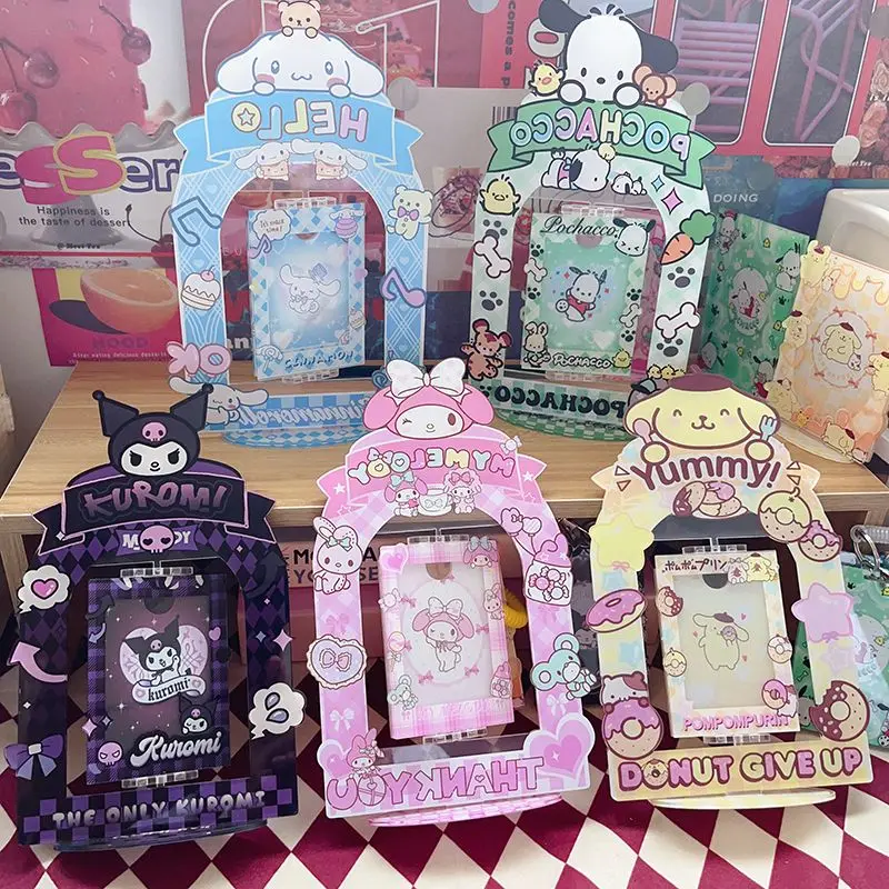 

Sanrio Kuromi My melody Cinnamoroll понравико креативная простая мультяшная фоторамка с орнаментом милый изысканный Аниме настольный орнамент