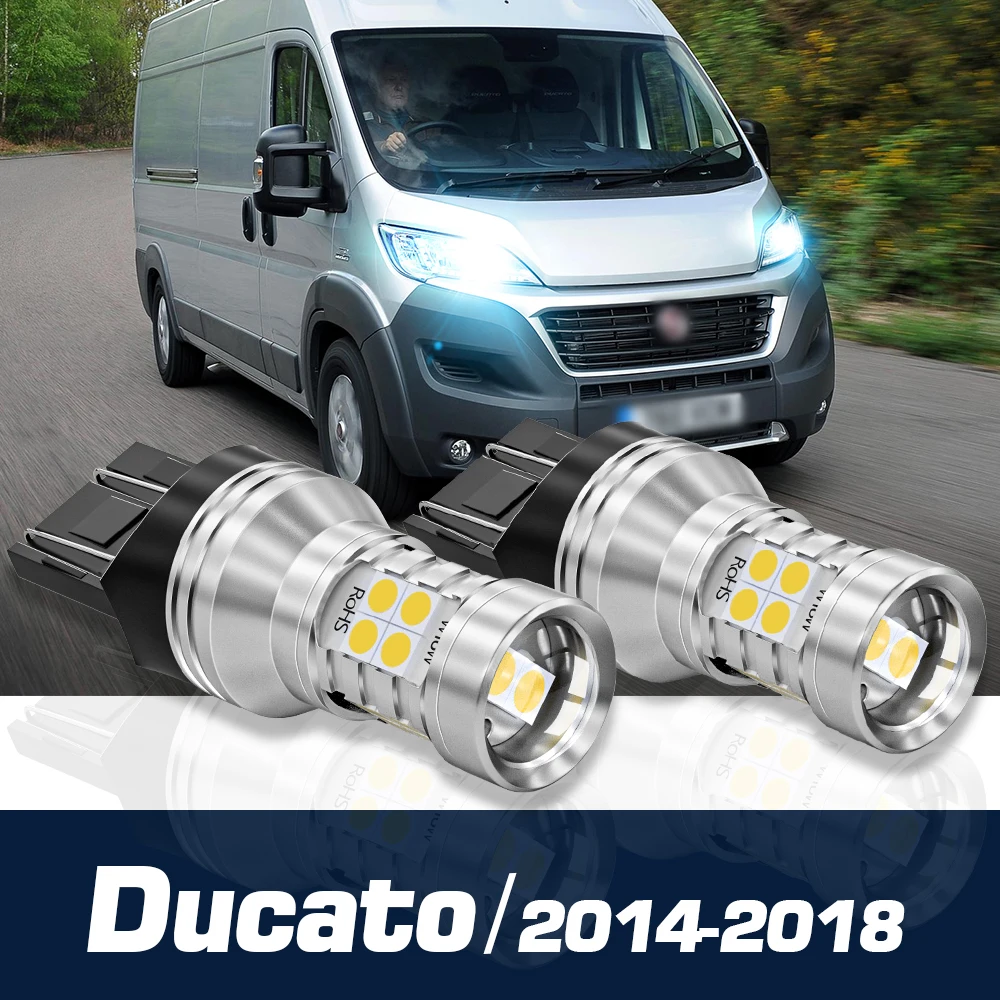

2pcs LED Daytime Running Light Canbus Accessories DRL For Fiat Ducato 2014 2015 2016 2017 2018