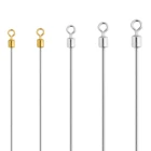 Аксессуары для изготовления рыболовных приманок, 30 шт., рыболовный вал с цилиндрическими Вертлюгами, из нержавеющей стали, мопед для приманки, проволока для спиннинга, валы