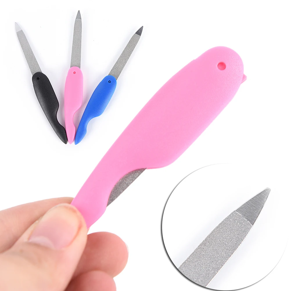 

Hot Nail File Art Tool Metalic Stainless Steel Foldable Cute Cartoon Bird Cleaning Home Party Supplies Gift Drop Shipping