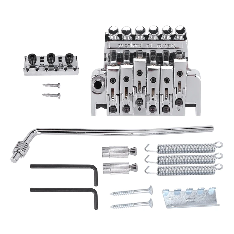 

New A Set Of Tremolo Bridge Double Locking System Pulled Electric Guitar String Bridge Guitar Accessories Bridge Parts