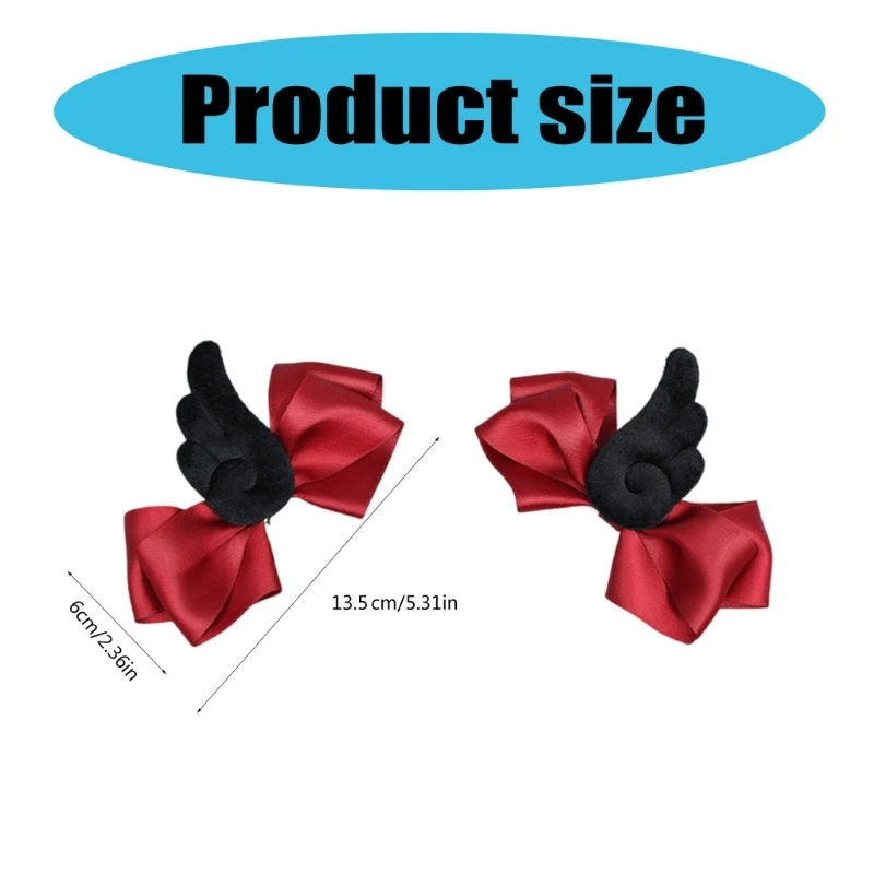 Заколка для волос с крыльями ангела девочек заколка темной серии заколки в стиле