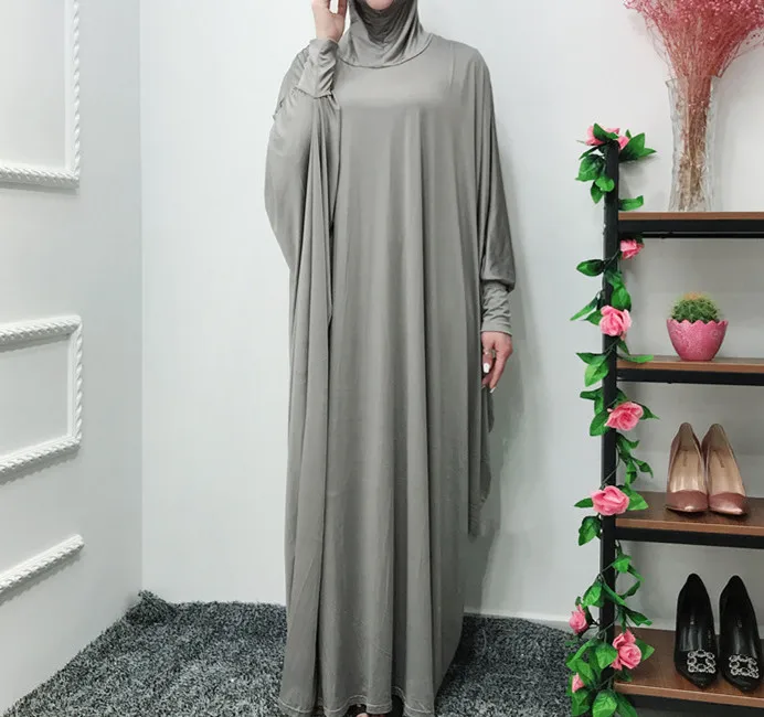 

Ramadan Muslim Arab Women Hijab Long Dress Batwing Sleeve Abaya Kaftan Turkey Middle East Africa Long Robe Prayer Islamic Ropa