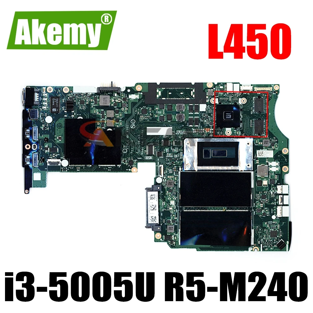 

NM-A351 Motherboard For Lenovo ThinkPad L450 NM-A351 Laotop Mainboard with i3-5005U CPU R5 M240 GPU