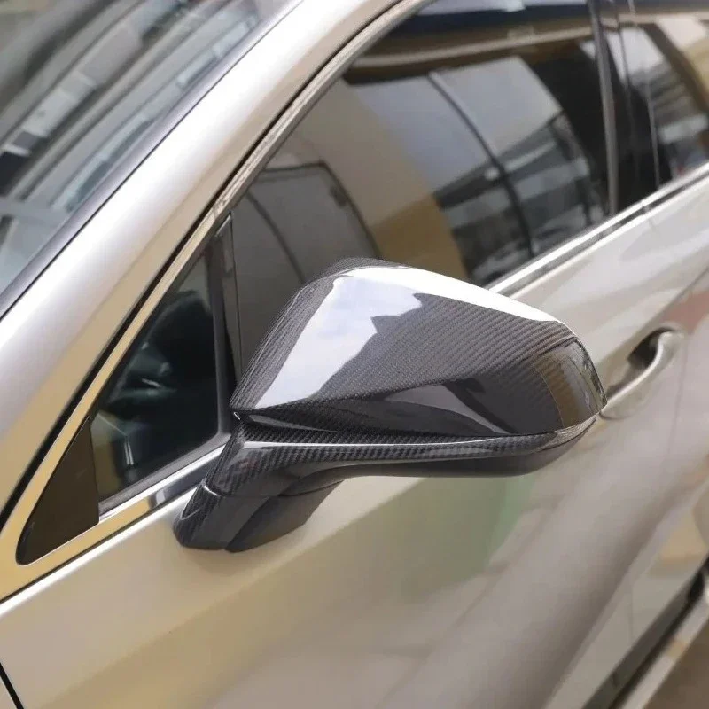 Фото Для Lexus NX200 RX300 450 UX260: Накладки на зеркала заднего вида из настоящего карбона (2014-2020), комплект для модификации кузова, аксессуары №1
