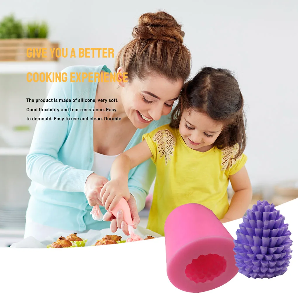 

Fondant Silicone Mold Home Kitchen Bakery Pinecone Chocolate Fondant Pastry DIY Baking Mould