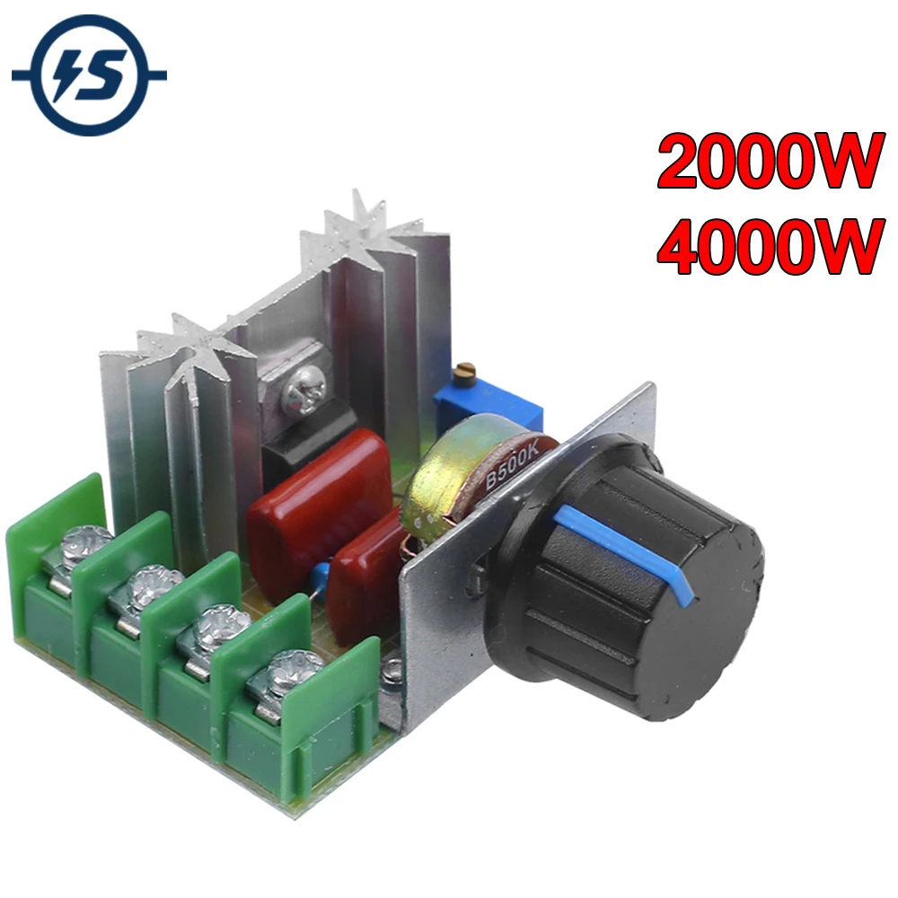 

AC 220V 2000W 4000W SCR Voltage Regulator Dimming Dimmer Motor Speed Controller Thermostat Controller Voltage Regulator Module