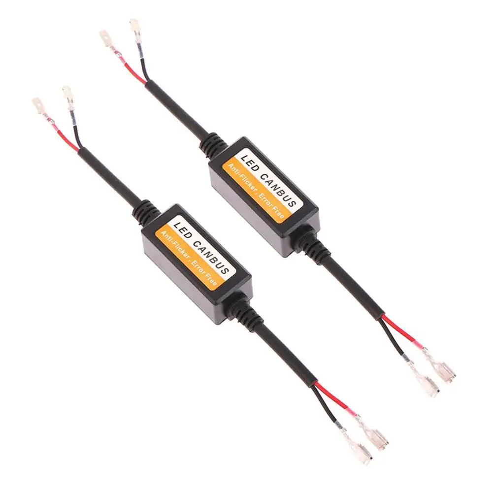 2 шт. светодиодный декодер Canbus автомобильные фары резистор без ошибок H1 H3 H4 H7 H9 H11