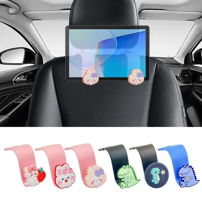 

Car Hook For Seat Back With Cartoon Design Coat Purse Shopping Bag Hanger Organizer Hook With Headrest Mount For Auto Cars