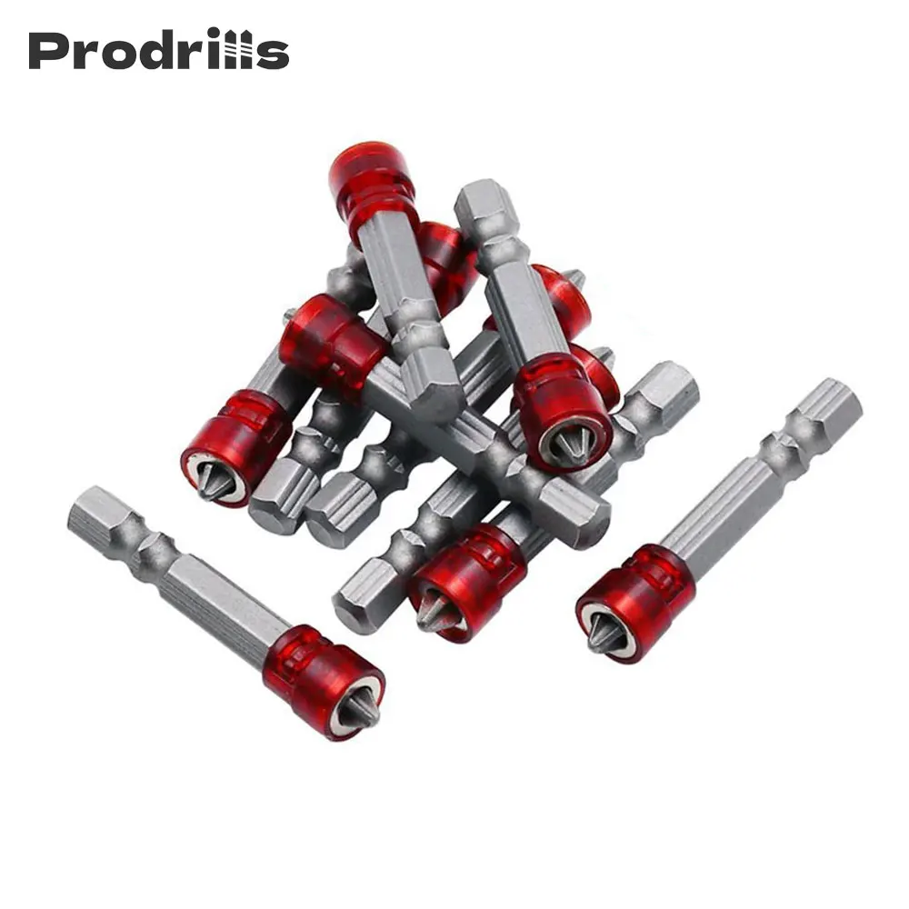 

Cross-head PH2 Magnetic Screwdriver Bit Set Phillips Screwdriver Holder Ring for House Working 1/4 Inch Hex Shank