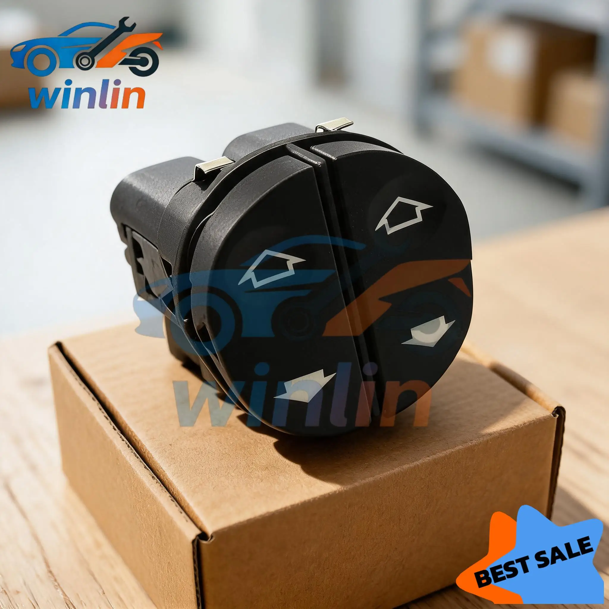 Фото Переключатель стеклоподъемника OEM 96FG-14529-BC для Ford Fiesta/Fusion/Ka/Puma/Transit/Tourneo Connect (2002–2022) №1