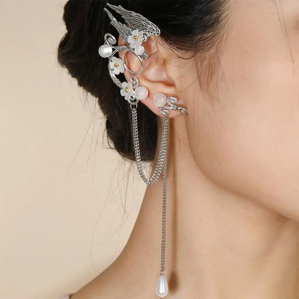 Крылья ангела Сказочные манжеты для ушей Длинные кисточки Манжеты эльфа