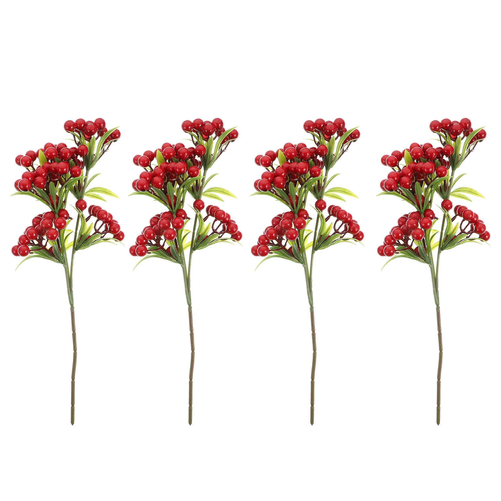

4Pcs Berry Plants Xmas Flower Arrangements Xmas DIY Berry Branches for Xmas Decor