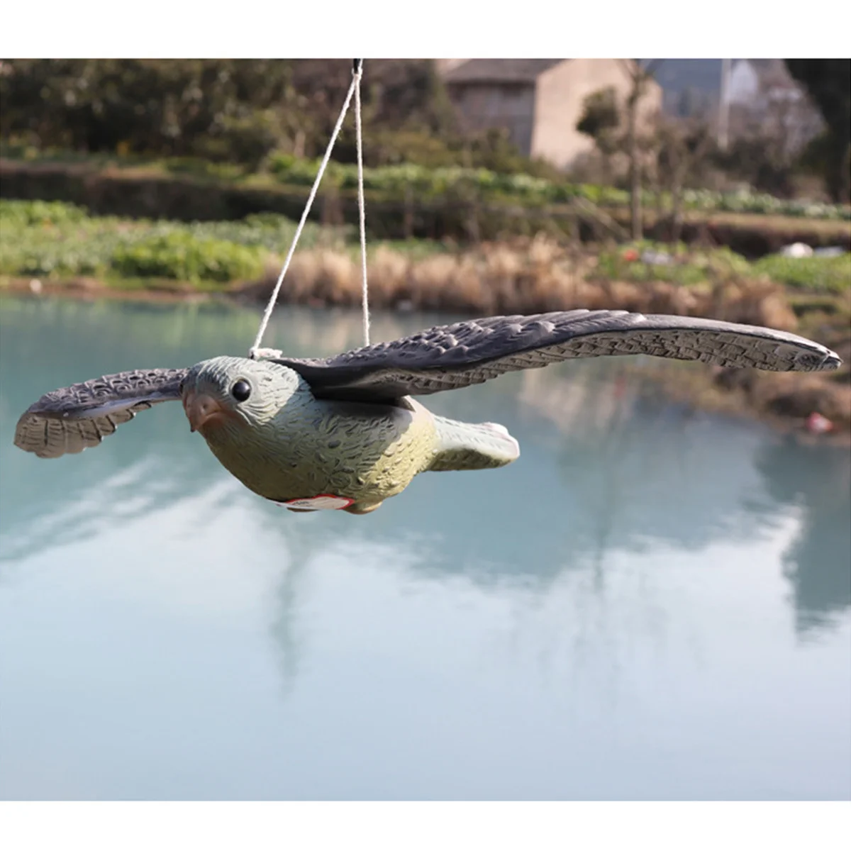 

Bird Fake Hawk Garden Eagle Decoy Flying Sculpture Scarecrow Hanging Figurines Simulationlifelike Figures Ferocious Decoration