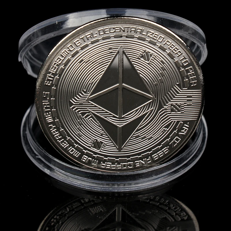 

Creative Ethereum Coin Plated Collectible Great Gift Ethereum Art Collection Physical Commemorative Coin
