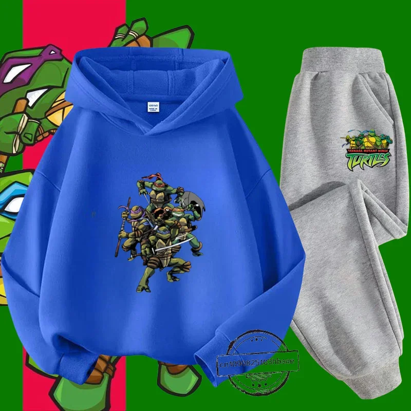 TMNT Детский Осенне-зимний Костюм С Толстовкой Длинными Рукавами Уличная