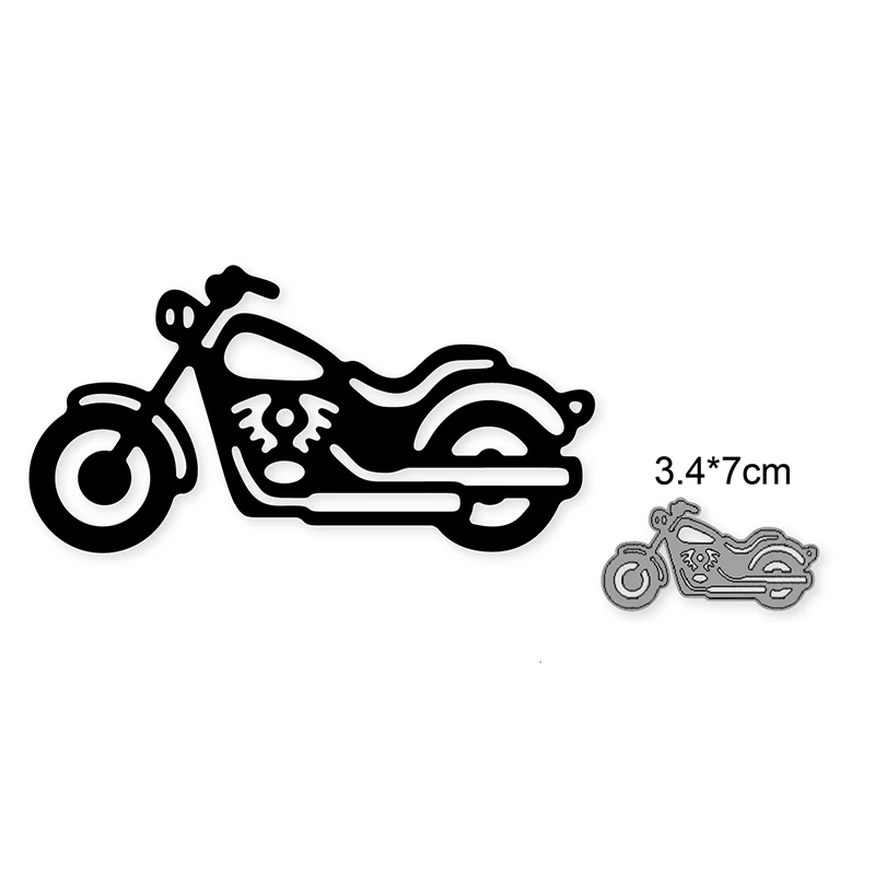 

2022 New Motorcycle Metal Cutting Dies Cut Mold 3D Gift Box Decoration Scrapbooking Cutting Dies Metal Troqueles De Corte