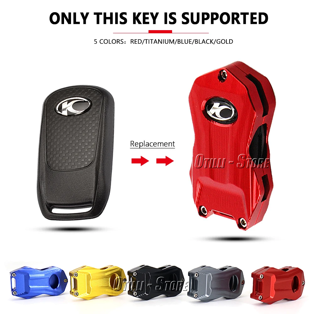 Новый чехол для ключей брелока держатель из алюминия подходит KYMCO S350 KRV 180 KRV180 RKS 150