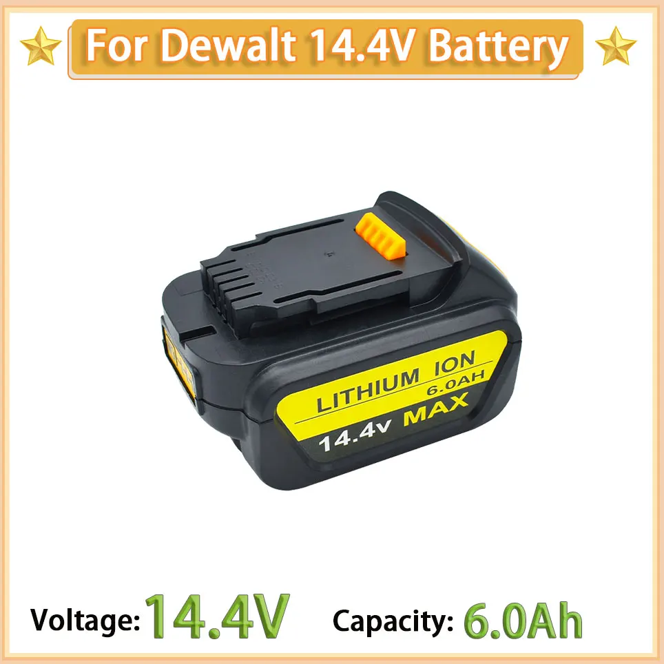 

Dewalt 14.4V 6.0AH for Dewalt Battery Power Tools DCB140 DCB141 DCB142 DCD735L2 DCF835C2 DCF835L2 DCL030 Lithium-ion Battery