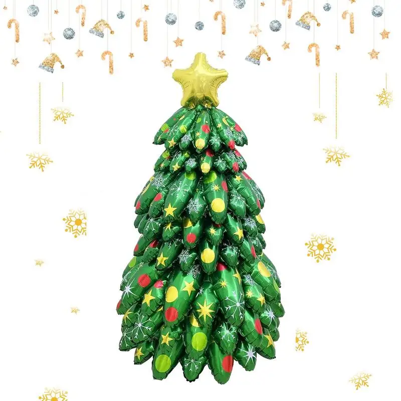 

9pcs/set 130cm Large Stand Assemble Christmas Tree Balloons New Year Christmas Decorations Photography Props Christmas Decor