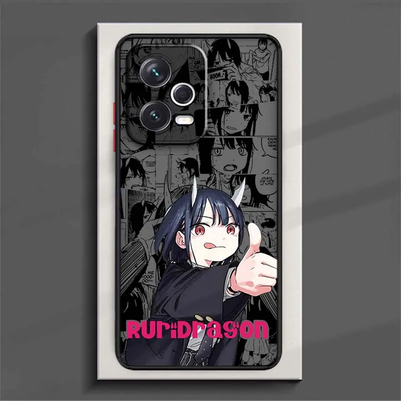 Фото Чехол для телефона Ruri Dragon Anime с матовым покрытием для Xiaomi Redmi Note 14 13 13R 12T 12 11 11T Pro Plus Turbo Speed №3