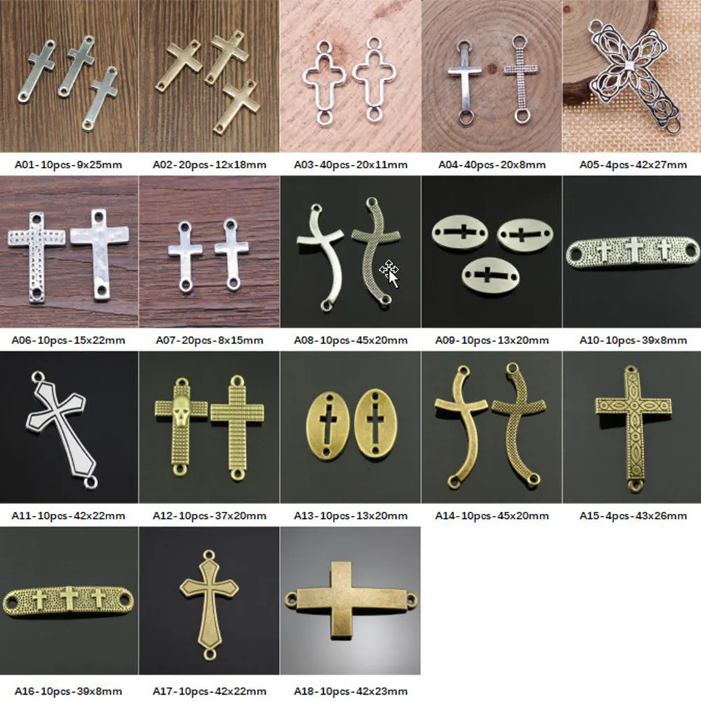 

New Arrival Cross Connection Charms For Jewelry Making Gifts For Women