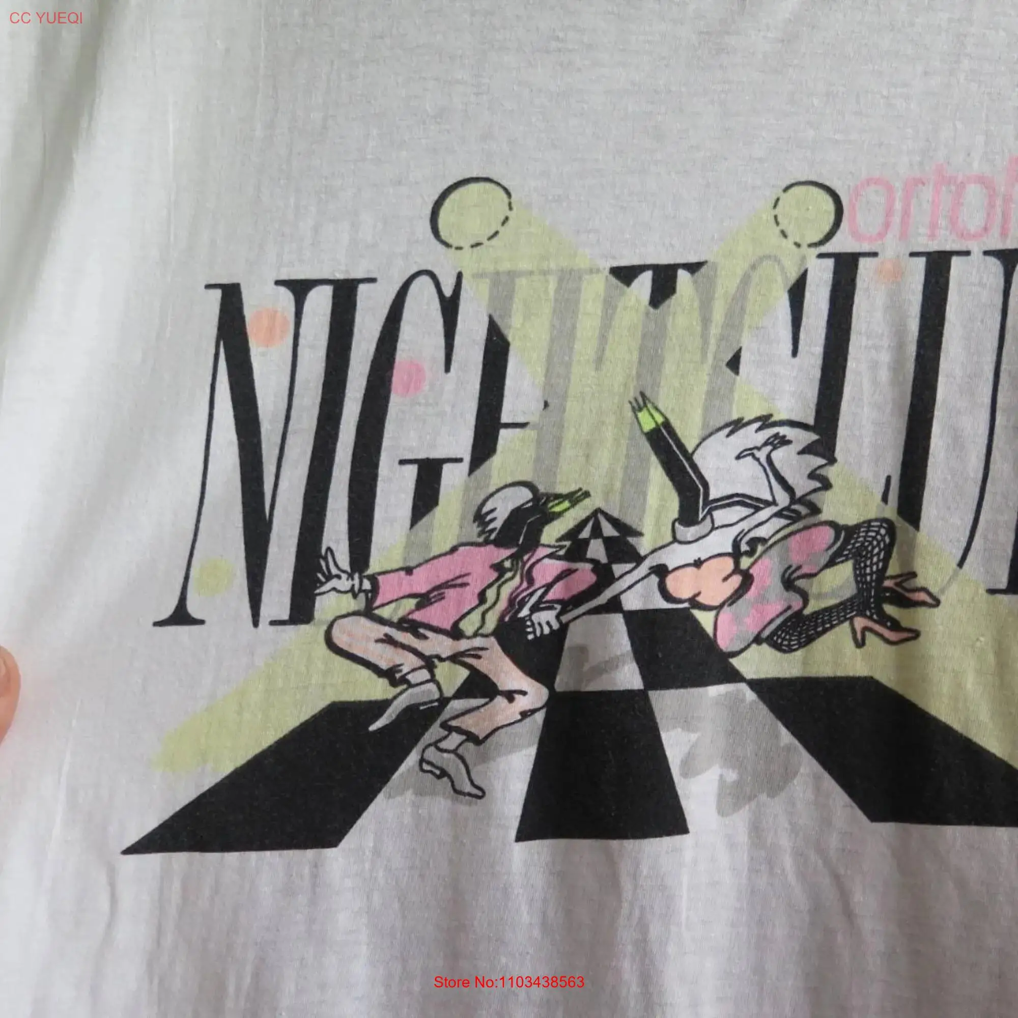 Винтажная футболка с ортофоном иглой в стиле 90-х промо виниловая для ночного