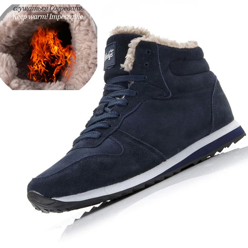 

Men Sneakers Warm Fur Winter Shoes Men Plus Size 48 Winter Zapatillas Hombre Original Sports Mens Shoes Casual Men Sneakers