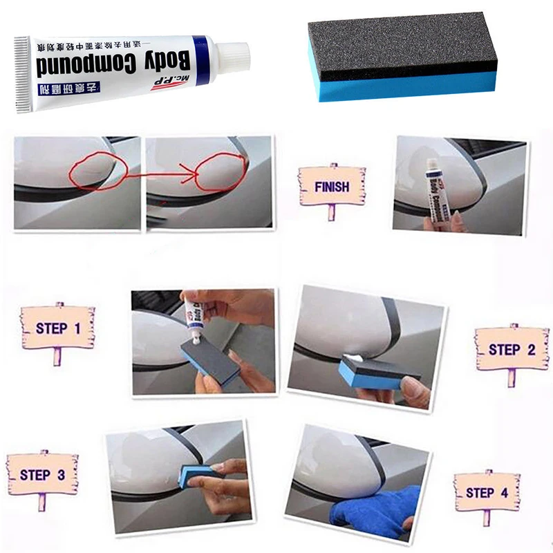 

1pcs Car Wax Styling Car Body Grinding Compound Paste Set Scratch Paint Care Shampoo Auto Polishing Car Paste Polish Cleaning