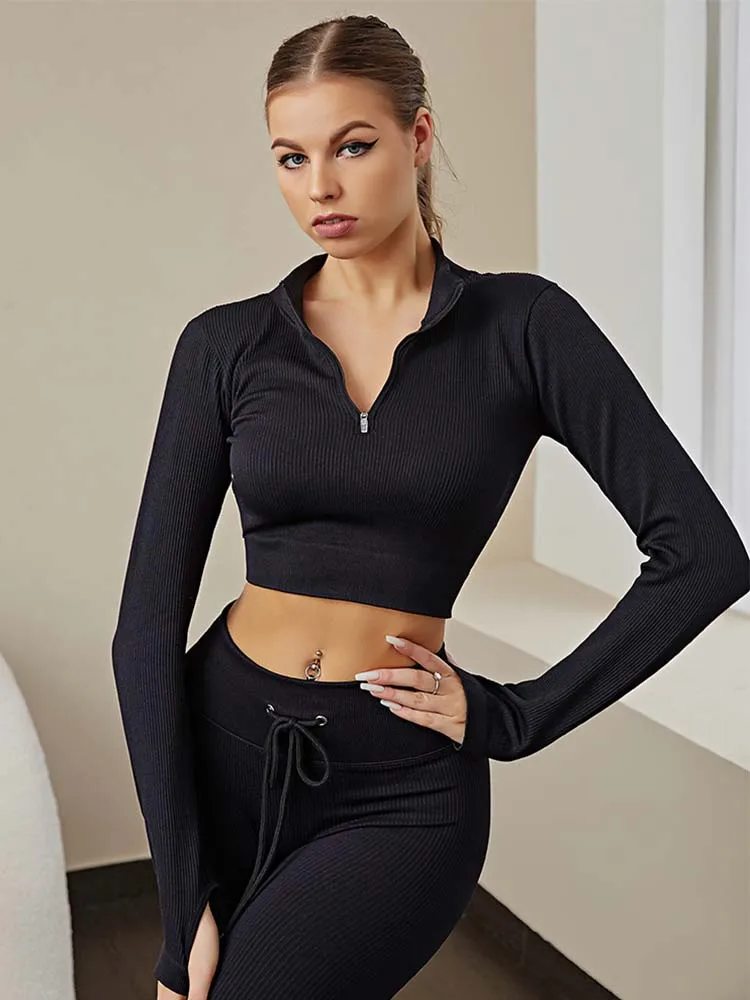 Женская рубашка эритротоп рубашки для фитнеса спортивный топ с длинным рукавом