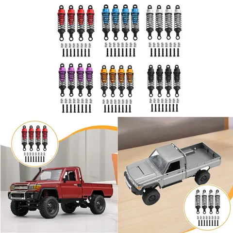 4 шт. металлические масляные амортизаторы для радиоуправляемых автомобилей MN98 MN99S MN82