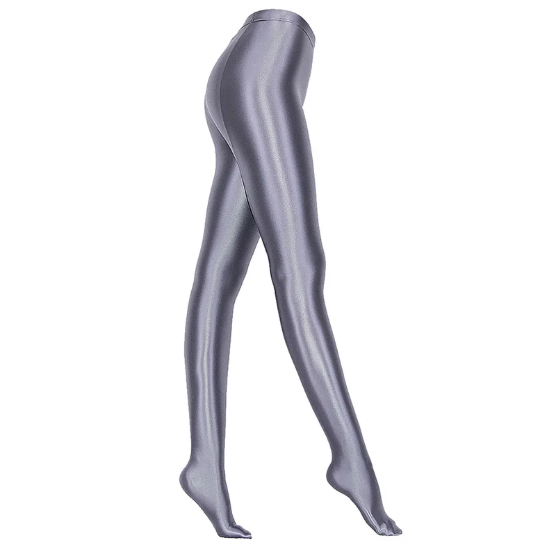 Summer spring glossy women men high waist tights leggings Plus size shiny swim sports yoga pants trousers