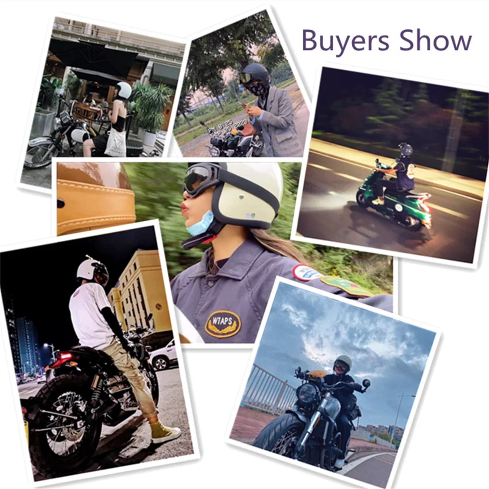 Мотоциклетные шлемы для уличной езды 3/4 TT &amp COCOCOCASCOS в стиле ретро с открытым лицом