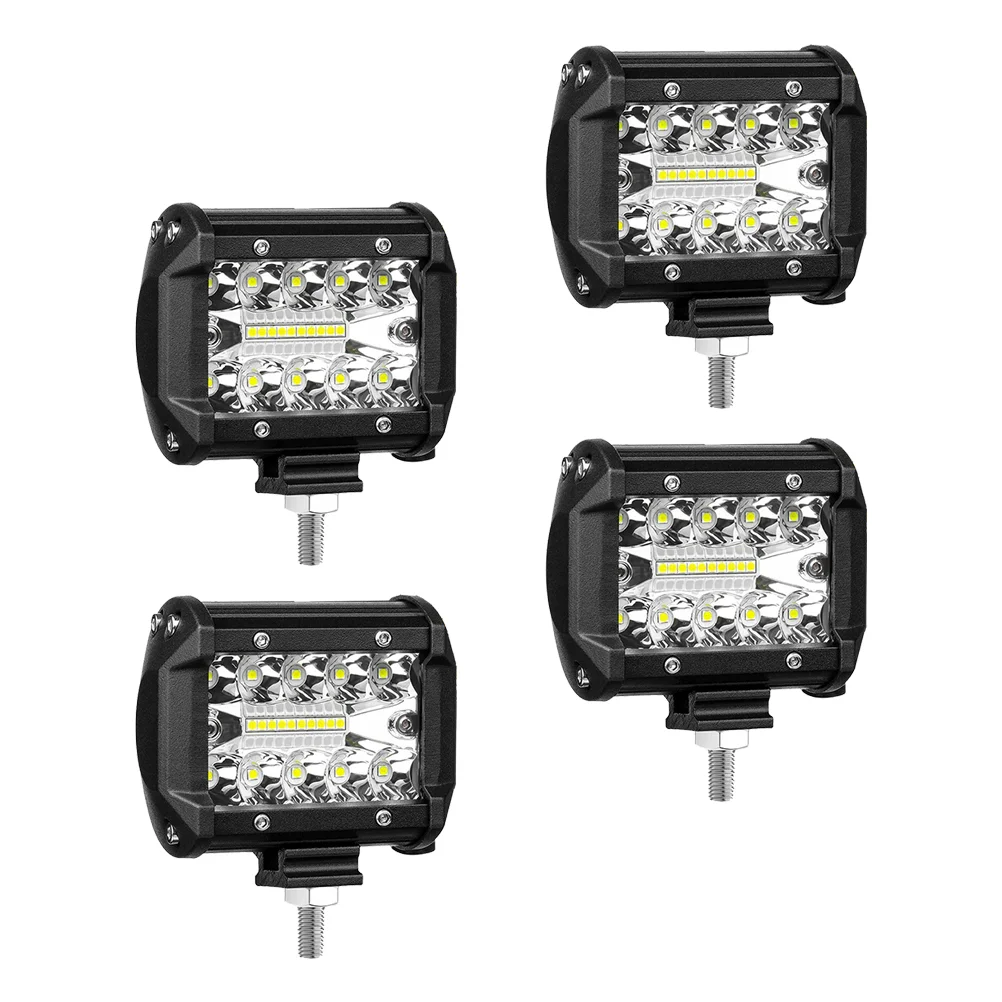 

4pcs Vehicle Modified LED Lamp SUV Pods Fog Lamp Car Mount Working Light