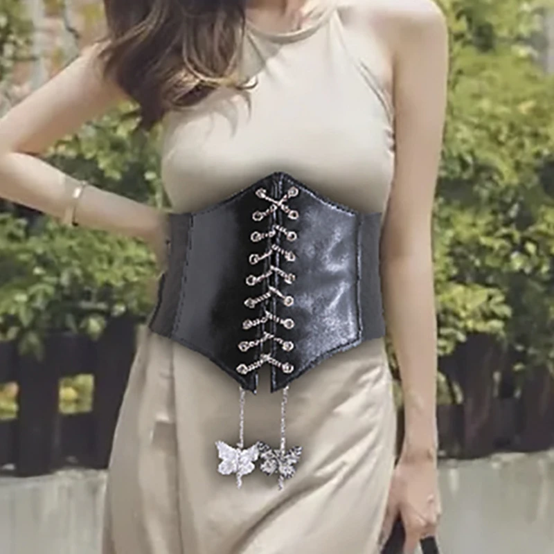 

Corset Wide PU Leather Slimming Body Shaper Belts Waistband Waist Underbust Corset Belt New Accessories Body Building