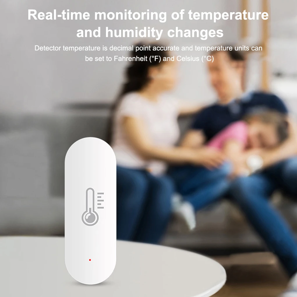 

Zigbee Tuya Remote Control WiFi Temperature Humidity Sensor Warehouse School Battery Operated Thermometer Hygrometer