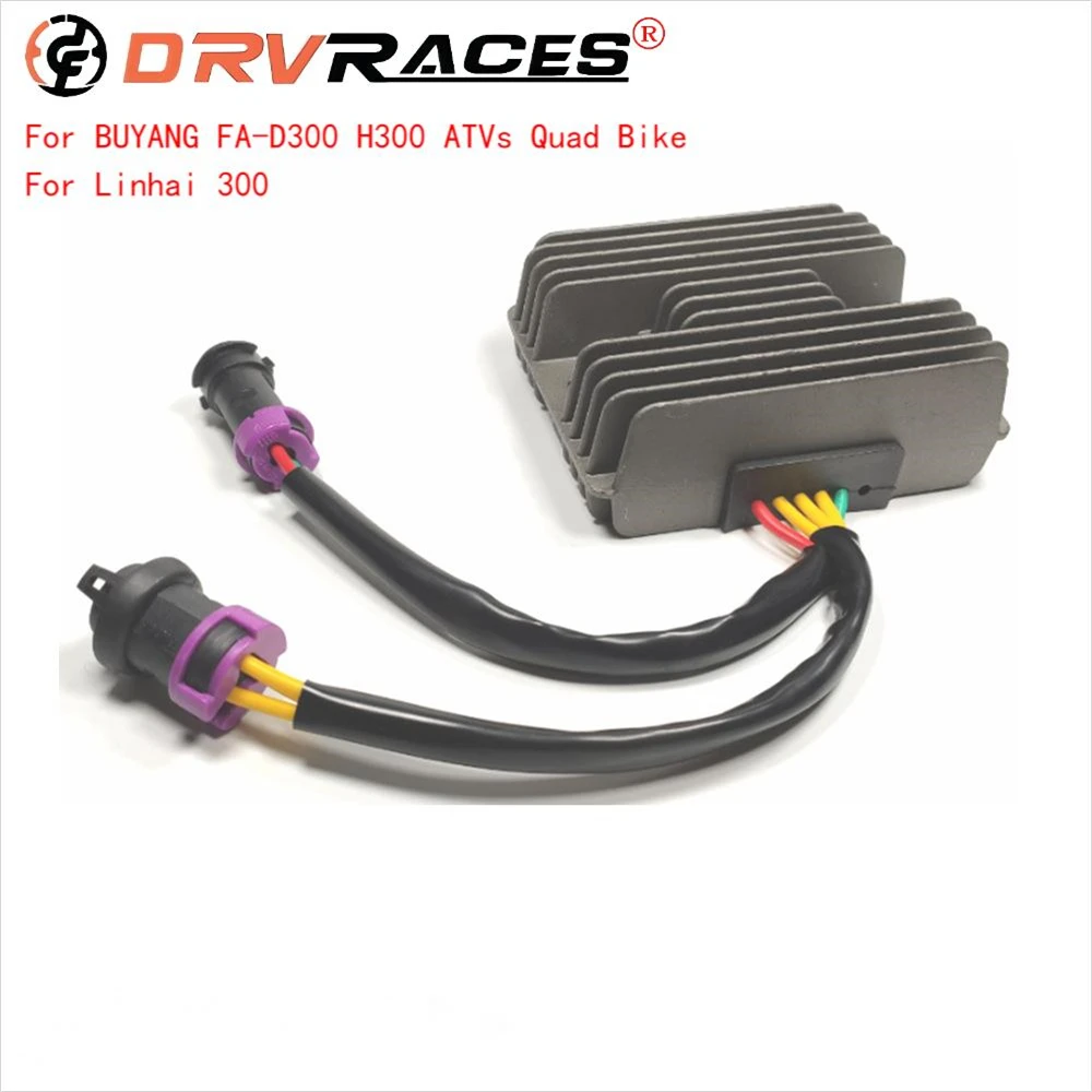 

ATV Voltage Regulator Rectifier For BUYANG FA-D300 H300 ATVs Quad Bike Linhai 300 ATVs Parts Regulator Rectifier Chargers